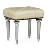 Hollywood Swank Creamy Pearl Vanity Bench from Michael Amini - Luna Furniture