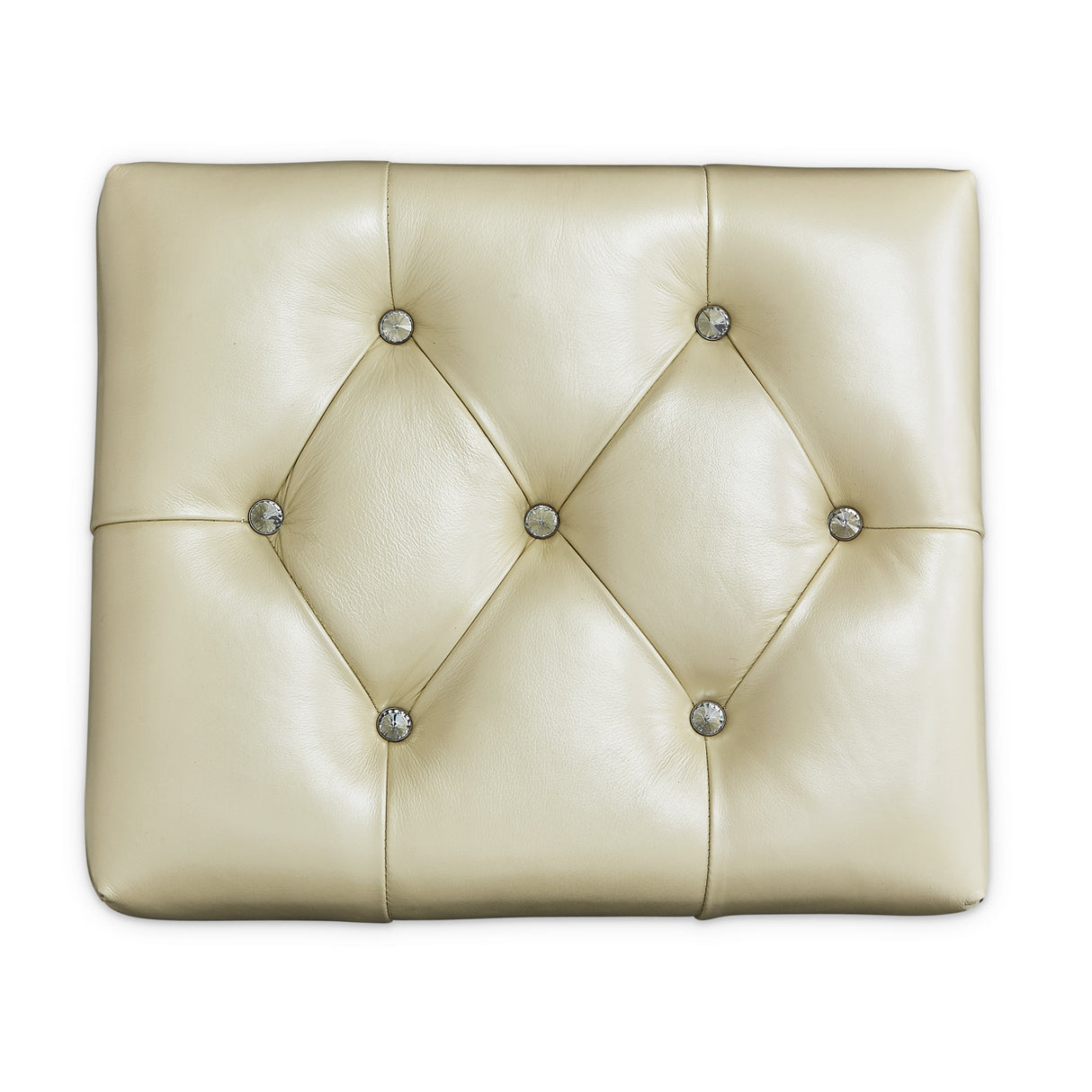 Hollywood Swank Creamy Pearl Vanity Bench from Michael Amini - Luna Furniture