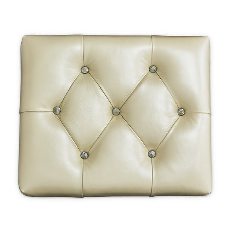 Hollywood Swank Creamy Pearl Vanity Bench from Michael Amini - Luna Furniture