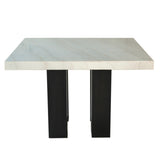 Camila Black/White Square Counter Height Table from Steve Silver - Luna Furniture