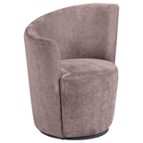 Nueva Blush Upholstered Swivel Chair Curved Backrest from Coaster - Luna Furniture