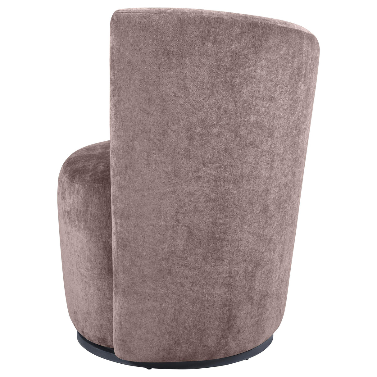 Nueva Blush Upholstered Swivel Chair Curved Backrest from Coaster - Luna Furniture