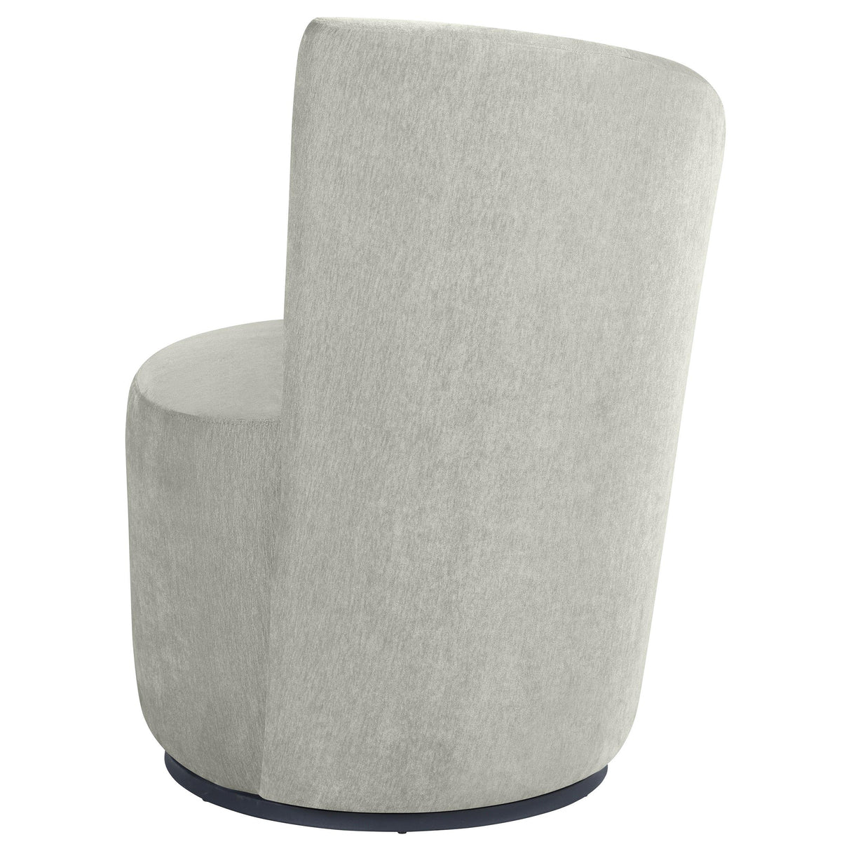 Nueva Dove Gray Upholstered Swivel Chair Curved Backrest from Coaster - Luna Furniture