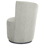Nueva Dove Gray Upholstered Swivel Chair Curved Backrest from Coaster - Luna Furniture