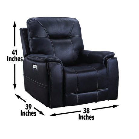 Lexington Ocean Blue Triple-Power Media Recliner from Steve Silver - Luna Furniture