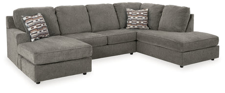 O'Phannon Putty 2-Piece Sectional with Ottoman from Ashley - Luna Furniture
