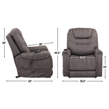 Brisbane Stone Power Lift Chair w/Three Heat Zones from Steve Silver - Luna Furniture