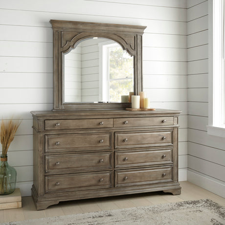Highland Park Mirror, Waxed Driftwood (Mirror Only) from Steve Silver - Luna Furniture