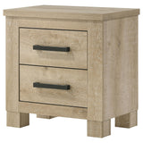 Oakglen Weathered Oak 2-Drawer Nightstand from Coaster - Luna Furniture