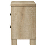 Oakglen Weathered Oak 2-Drawer Nightstand from Coaster - Luna Furniture