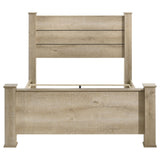 Oakglen Weathered Oak California King Panel Bed from Coaster - Luna Furniture
