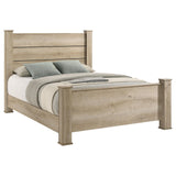 Oakglen Weathered Oak 55-inch Queen Panel Bed from Coaster - Luna Furniture