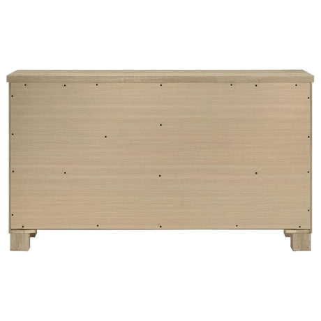 Oakglen Weathered Oak 6-Drawer Bedroom Dresser from Coaster - Luna Furniture