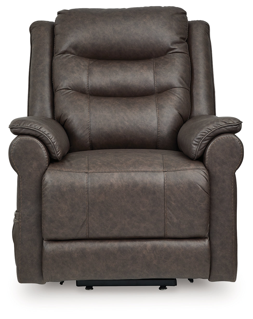 Oatman Umber Power Lift Recliner from Ashley - Luna Furniture