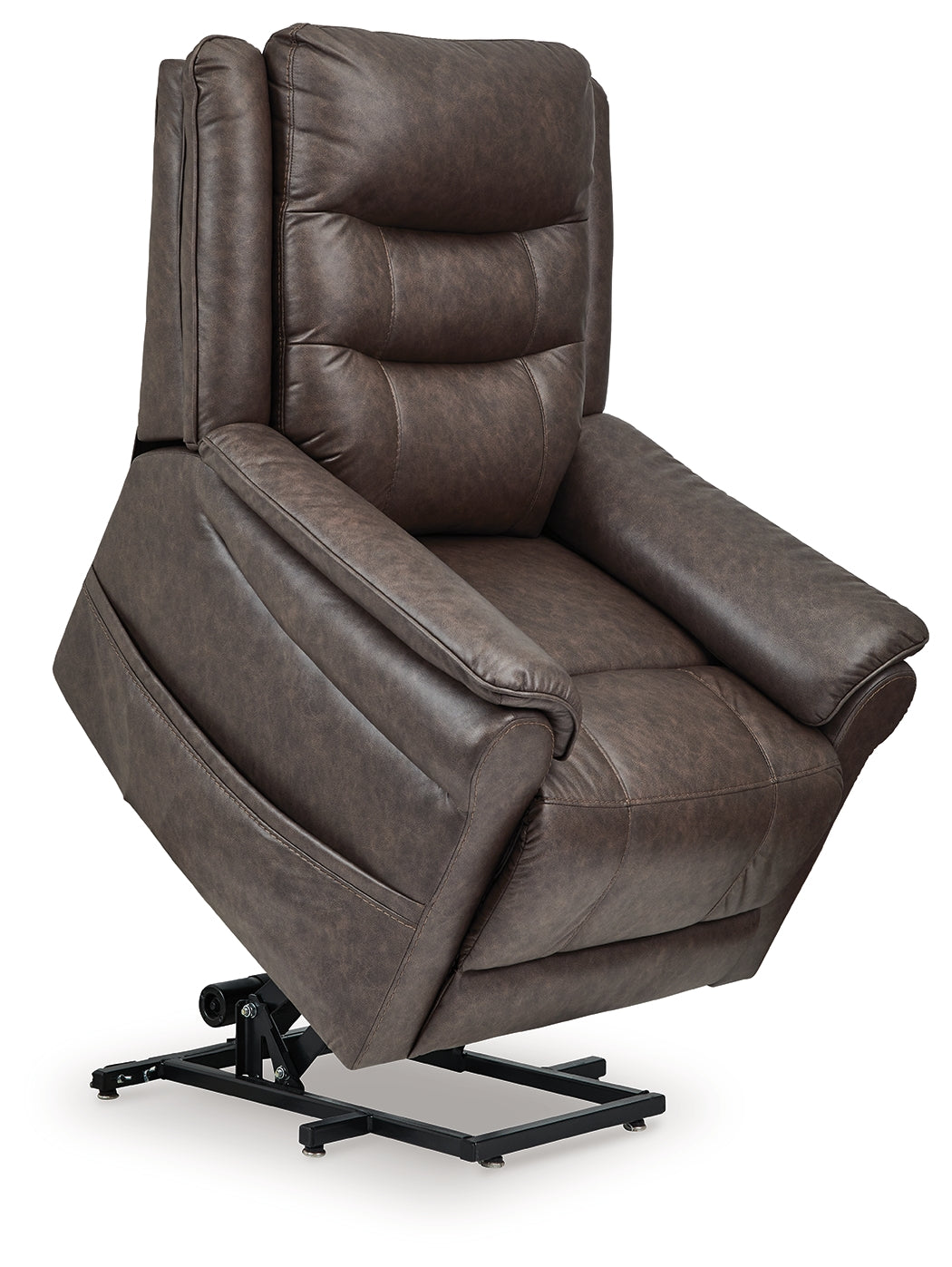 Oatman Umber Power Lift Recliner from Ashley - Luna Furniture