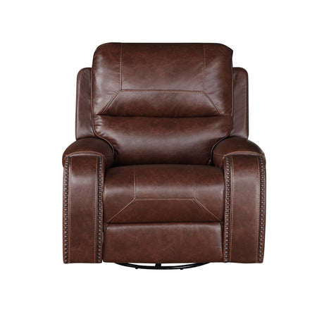 Keily Brown Manual Swivel Glider Recliner from Steve Silver - Luna Furniture