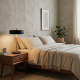 Obni Table Lamp with Black outer and White inner from Ashcroft Furniture - Luna Furniture