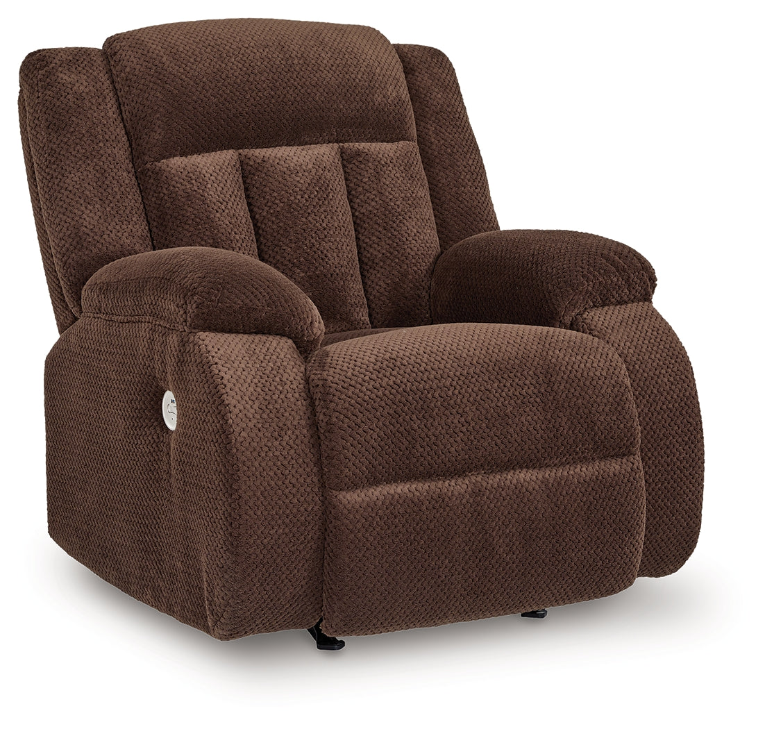 Observation Chocolate Power Recliner from Ashley - Luna Furniture