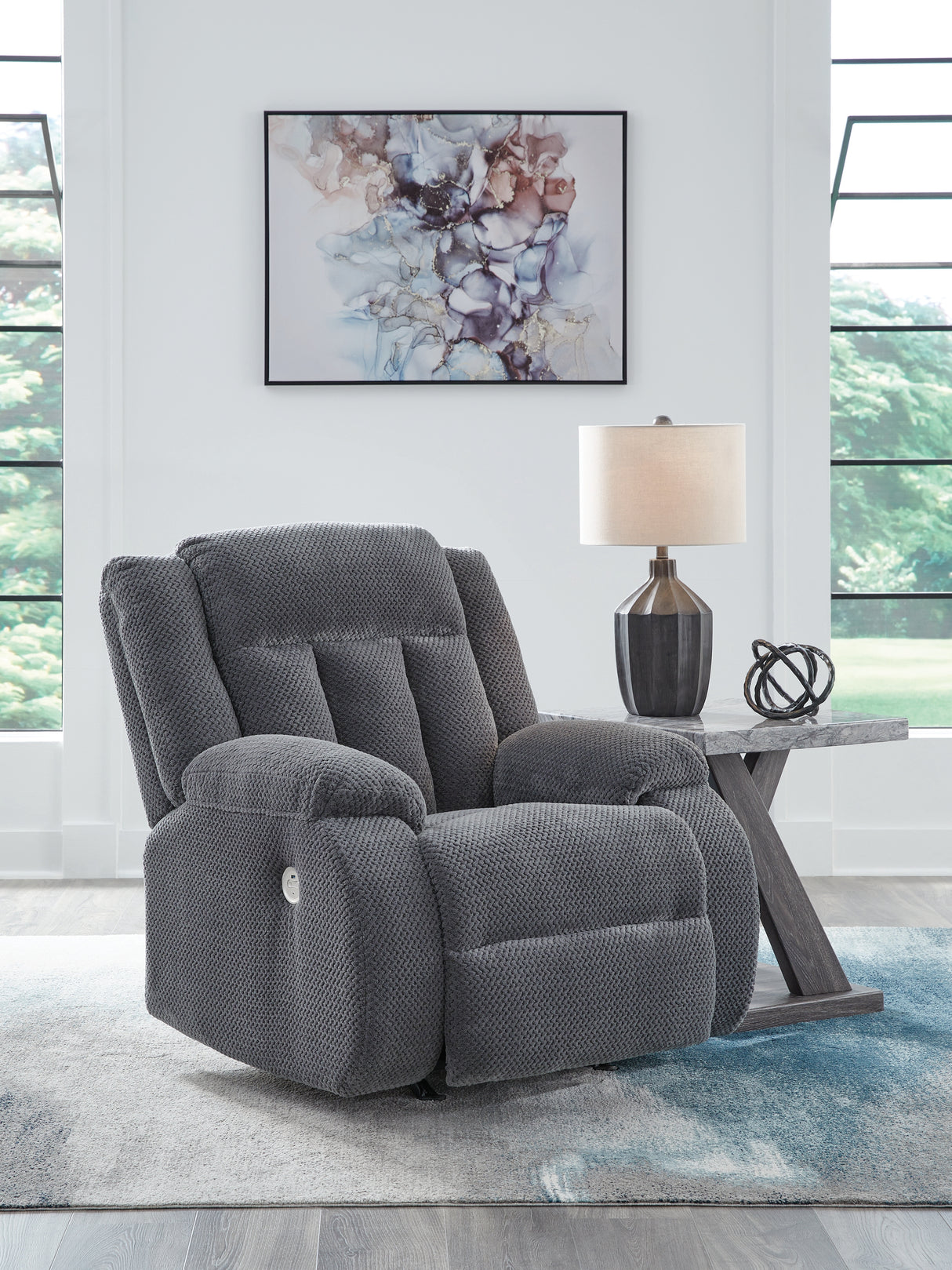 Observation Steel Power Recliner from Ashley - Luna Furniture