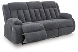 Observation Steel Power Reclining Sofa with Drop Down Table from Ashley - Luna Furniture