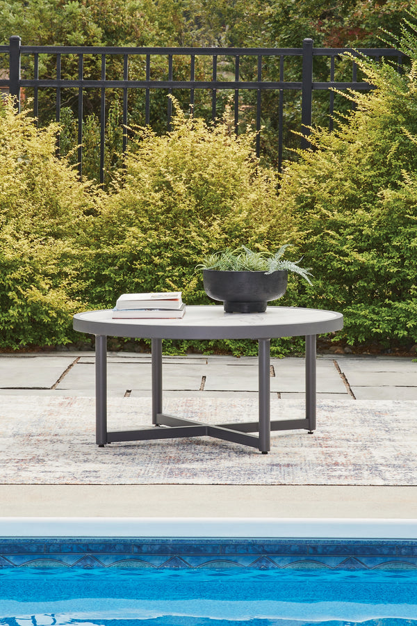 Ocean Beach Gray Outdoor Coffee Table