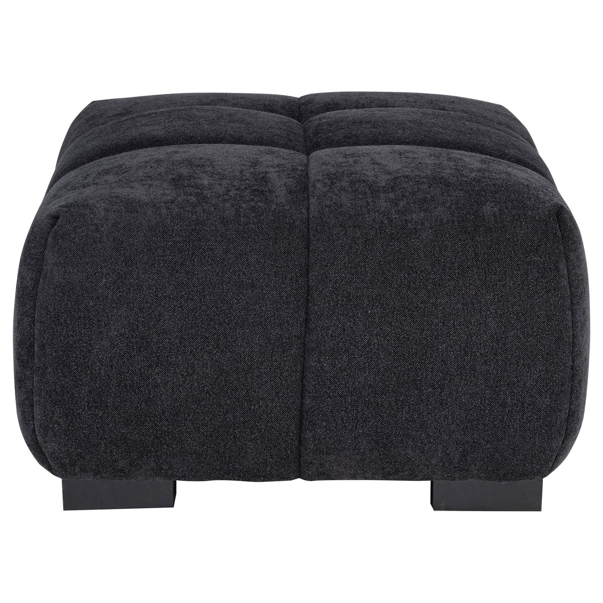 Octavia Black Fabric Rectangular Upholstered Ottoman from Coaster - Luna Furniture