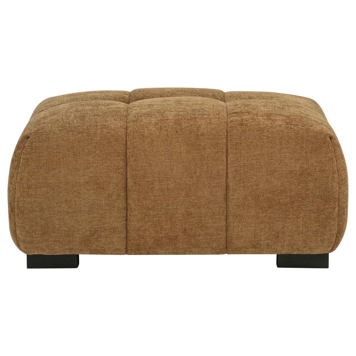 Octavia Amber Fabric Upholstered Rectangular Ottoman from Coaster - Luna Furniture