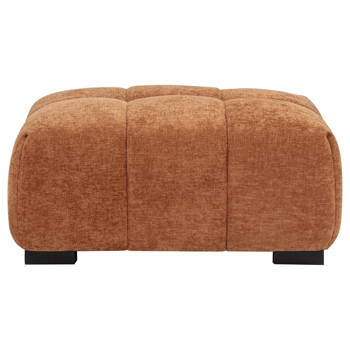 Octavia Orange Fabric Upholstered Rectangular Ottoman from Coaster - Luna Furniture