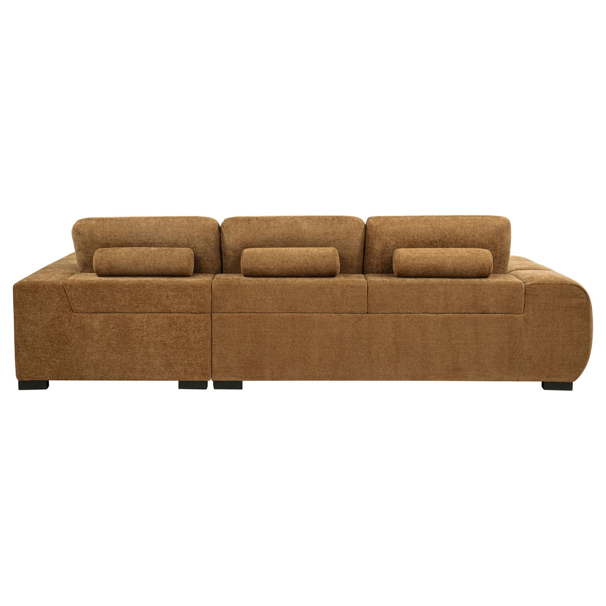 Octavia Amber Fabric Upholstered Sectional Chaise Sofa from Coaster - Luna Furniture