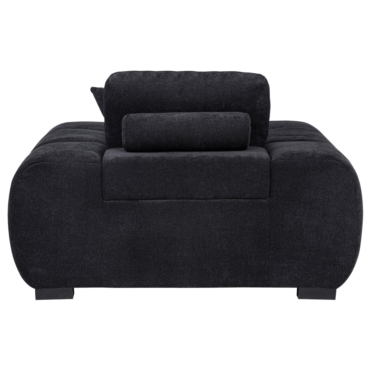 Octavia Black Fabric Upholstered Track Arm Accent Chair from Coaster - Luna Furniture