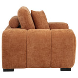 Octavia Orange Fabric Upholstered Track Arm Accent Chair from Coaster - Luna Furniture