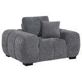 Octavia Charcoal Gray Track Arm Accent Chair from Coaster - Luna Furniture
