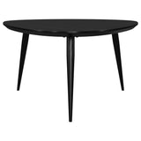 Odessa Black Triangular Solid Wood Coffee Table from Coaster - Luna Furniture