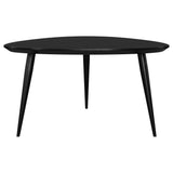 Odessa Black Triangular Solid Wood Coffee Table from Coaster - Luna Furniture