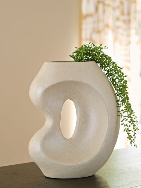 Odion Stone Vase from Ashley - Luna Furniture