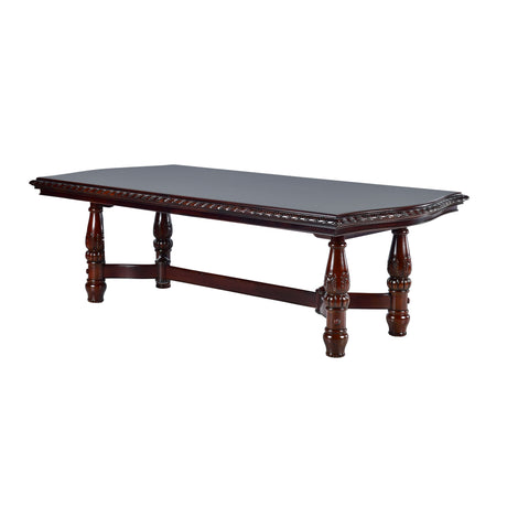 Antoinette 96-120 inch Pedestal Dining Table w/24″ Leaf from Steve Silver - Luna Furniture