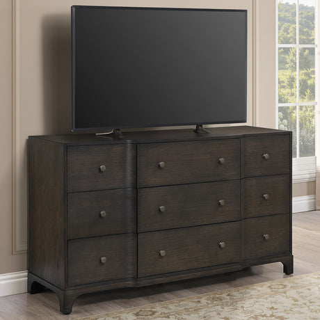 Verona Espresso Modern Breakfront Dresser from Steve Silver - Luna Furniture