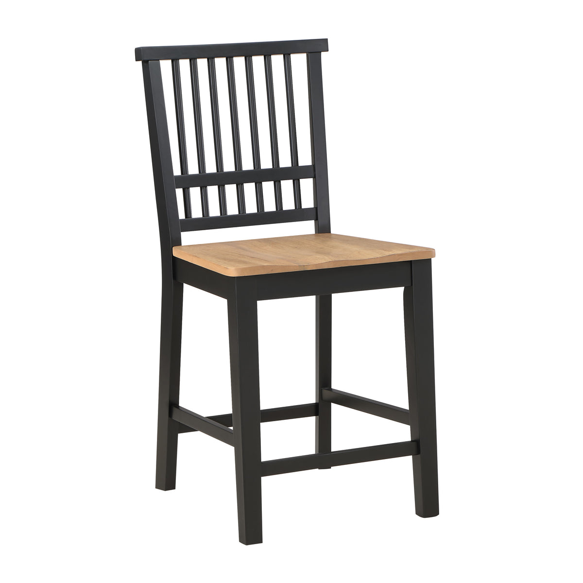 Magnolia Ebony/Natural 24-inch Counter Stool, Set of 2 from Steve Silver - Luna Furniture