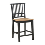 Magnolia Ebony/Natural 24-inch Counter Stool, Set of 2 from Steve Silver - Luna Furniture