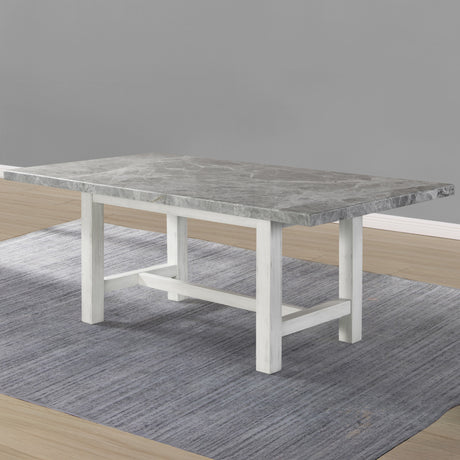 Canova 78-inch Gray Marble Top Dining Table from Steve Silver - Luna Furniture