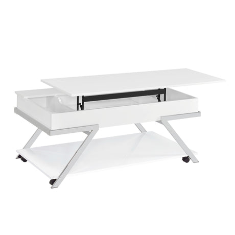 Zena Lift-Top Cocktail Table with Casters from Steve Silver - Luna Furniture