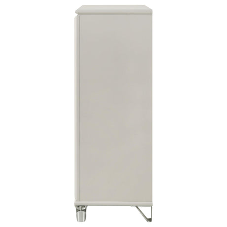 Olivia Pearl White 5-Drawer Bedroom Chest from Coaster - Luna Furniture