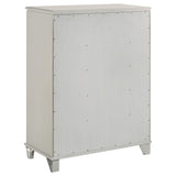 Olivia Pearl White 5-Drawer Bedroom Chest from Coaster - Luna Furniture