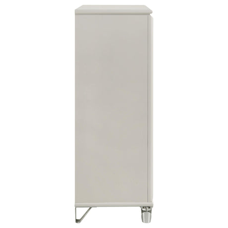 Olivia Pearl White 5-Drawer Bedroom Chest from Coaster - Luna Furniture