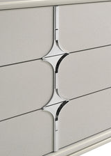 Olivia Pearl White 6-Drawer Dresser from Coaster - Luna Furniture