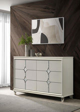 Olivia Pearl White 6-Drawer Dresser from Coaster - Luna Furniture