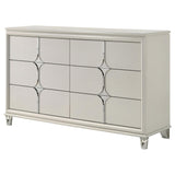 Olivia Pearl White 6-Drawer Dresser from Coaster - Luna Furniture