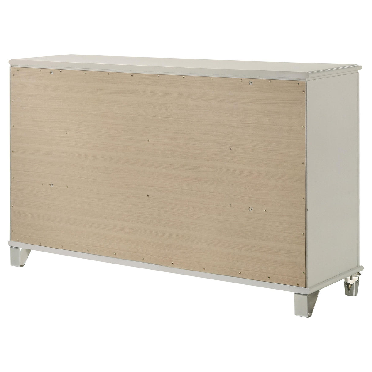 Olivia Pearl White 6-Drawer Dresser from Coaster - Luna Furniture