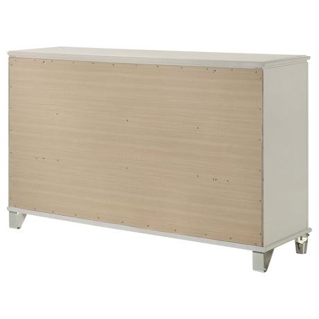 Olivia Pearl White 6-Drawer Dresser from Coaster - Luna Furniture