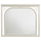 Olivia Pearl White LED Dresser Mirror (Mirror Only) from Coaster - Luna Furniture
